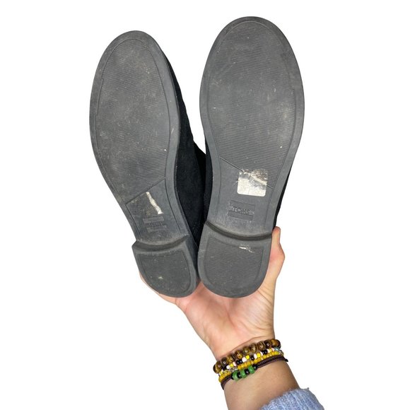 Toms Serra perforated slouch boot in black suede HIGH ANKLE PULL ON Posh Sho - Picture 6 of 11